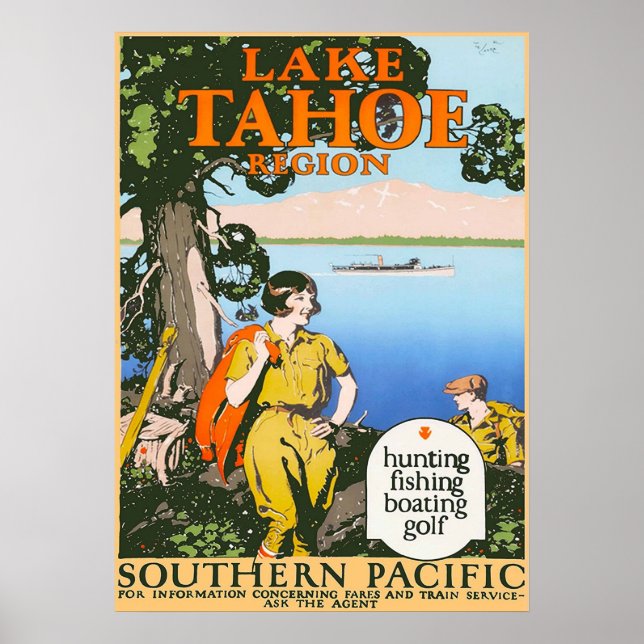 LAKE TAHOE POSTER (Front)