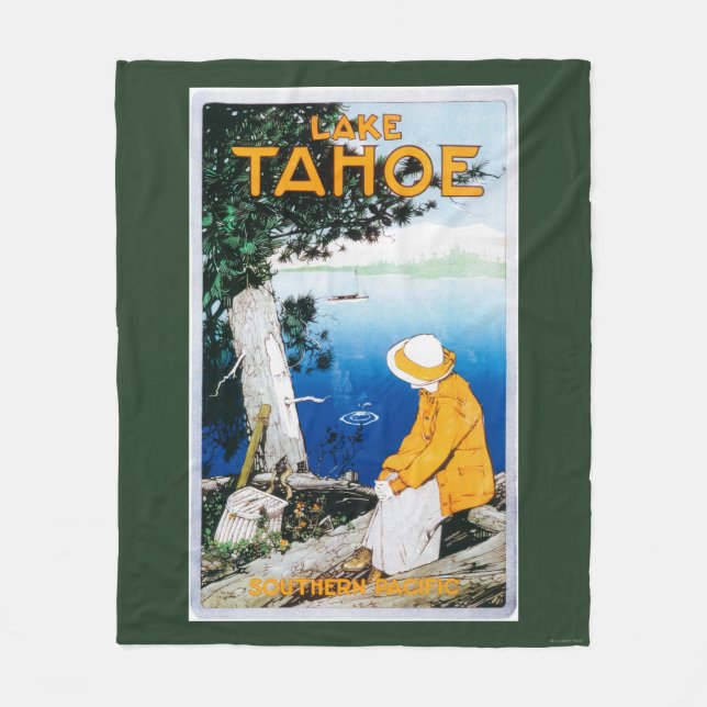 Lake Tahoe Promotional PosterLake Tahoe, CA Fleece Blanket (Front)