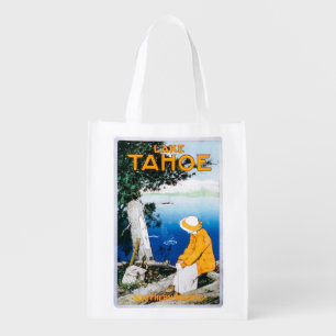 Lake Tahoe Promotional PosterLake Tahoe, CA Grocery Bag