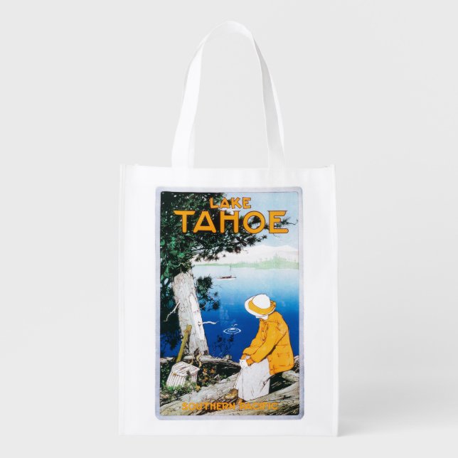 Lake Tahoe Promotional PosterLake Tahoe, CA Grocery Bag (Front)