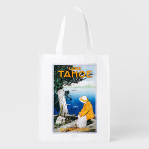 Lake Tahoe Promotional PosterLake Tahoe, CA Grocery Bag