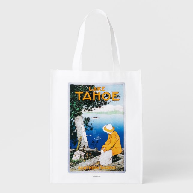 Lake Tahoe Promotional PosterLake Tahoe, CA Grocery Bag (Front)