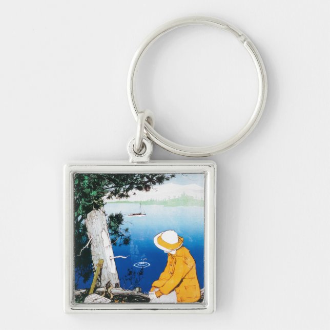 Lake Tahoe Promotional PosterLake Tahoe, CA Keychain (Front)
