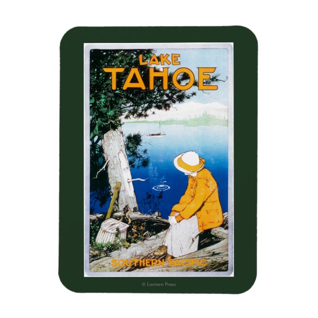 Lake Tahoe Promotional PosterLake Tahoe, CA Magnet (Vertical)