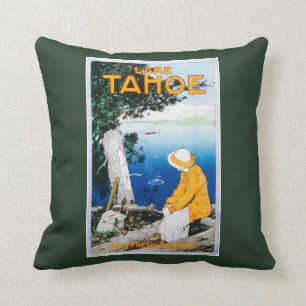 Lake Tahoe Promotional PosterLake Tahoe, CA Throw Pillow