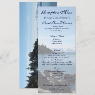 Lake Tahoe Reception Menu