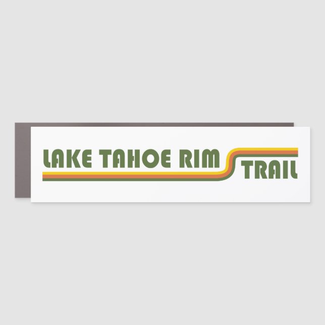 Lake Tahoe Rim Trail California Nevada Car Magnet (Front)