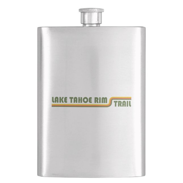 Lake Tahoe Rim Trail California Nevada Flask (Front)