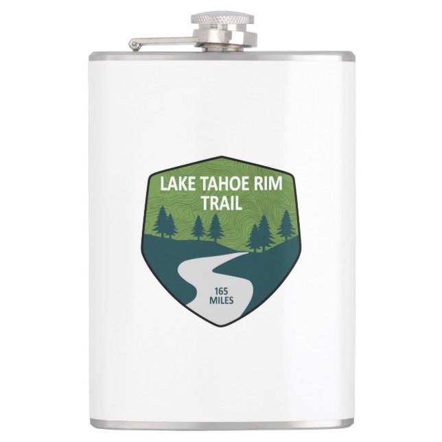 Lake Tahoe Rim Trail Flask (Front)