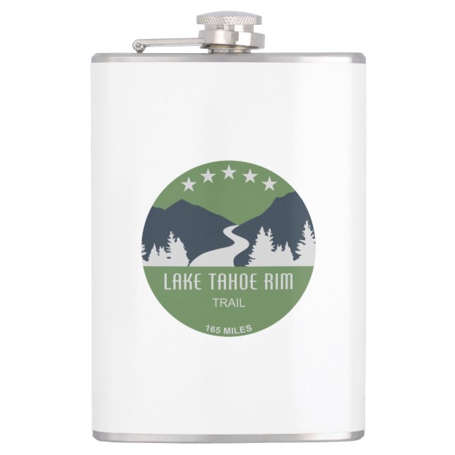 Lake Tahoe Rim Trail Flask (Front)