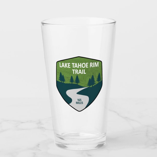 Lake Tahoe Rim Trail Glass (Front)