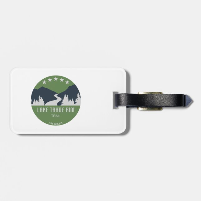 Lake Tahoe Rim Trail Luggage Tag (Back Horizontal)
