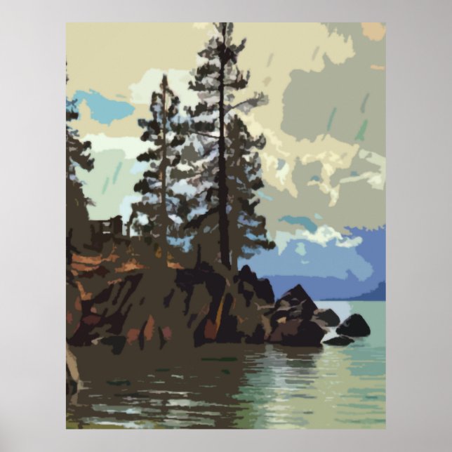 Lake Tahoe Sand Harbor Poster Print (Front)