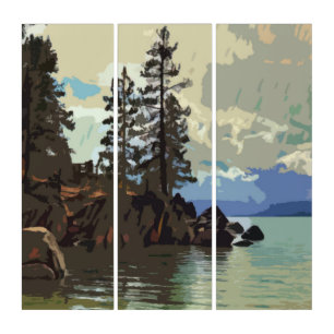 Lake Tahoe Sand Harbor Triptych