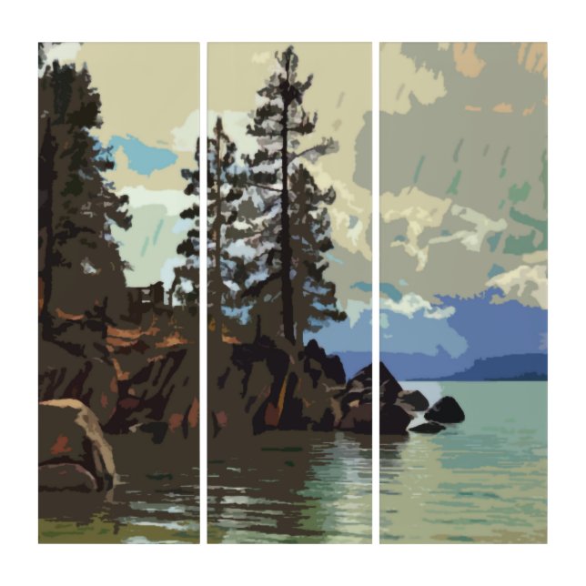 Lake Tahoe Sand Harbor Triptych (Front)