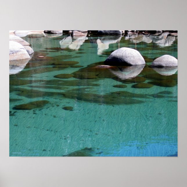Lake Tahoe Sand Ripples 2 Poster (Front)