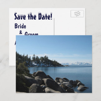 Lake Tahoe Save the Date! Announcement Postcard