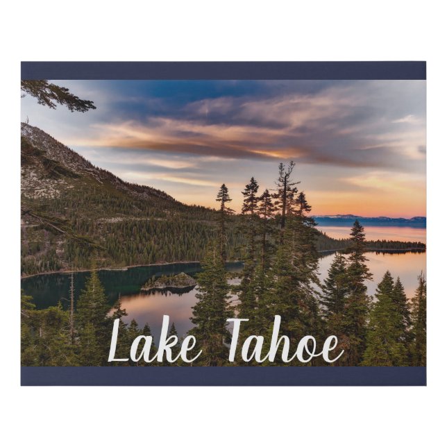 Lake Tahoe Scenic View Faux Canvas Print (Front)