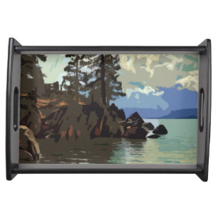 Lake Tahoe Serving Tray