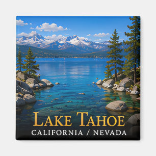 Lake Tahoe Sierra Nevada Alpine Lake Travel Magnet