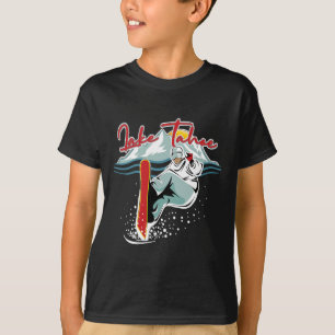 Lake Tahoe Sierra Nevada California Snowboarding S T-Shirt