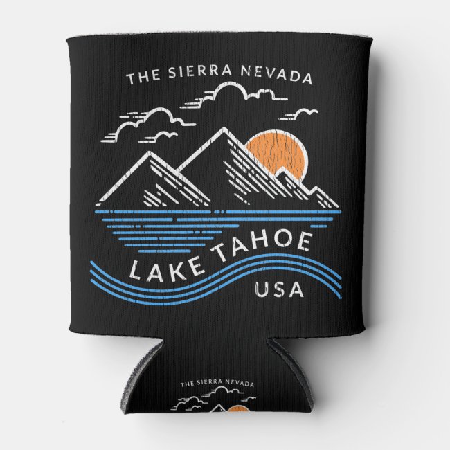 Lake Tahoe Sierra Nevada Mountain Can Cooler