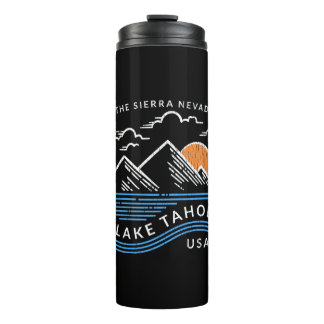 Lake Tahoe Sierra Nevada Mountain Thermal Tumbler