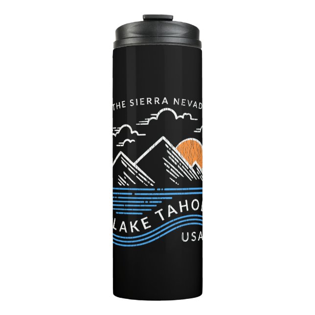 Lake Tahoe Sierra Nevada Mountain Thermal Tumbler (Front)