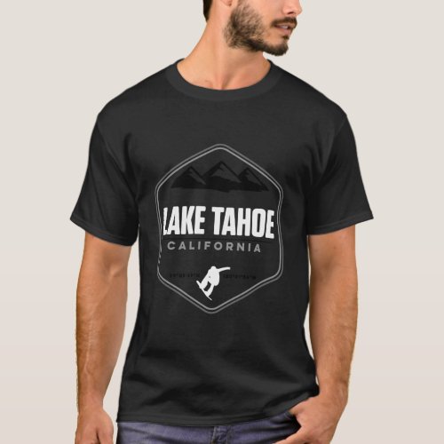 Lake Tahoe Snowboard T_Shirt