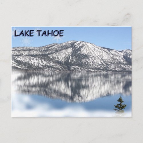 Lake Tahoe Snowflake 1 Postcard