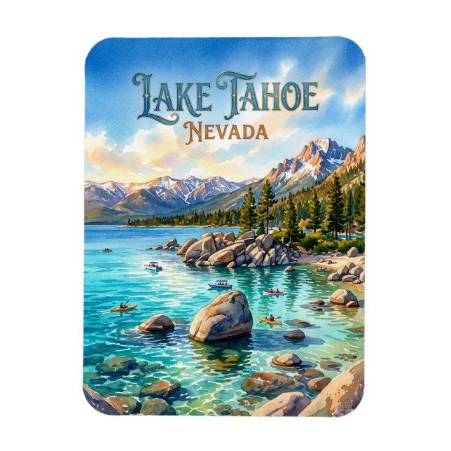 Lake Tahoe State Park USA Magnet (Vertical)