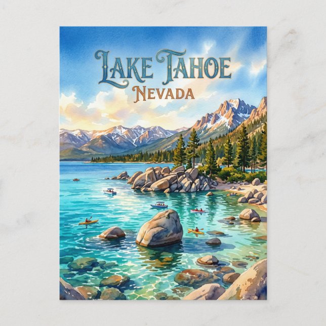 Lake Tahoe State Park USA Postcard (Front)