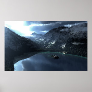 Lake Tahoe Storm Poster