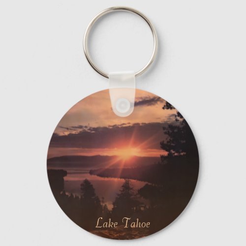 Lake Tahoe Sunrise Keychain