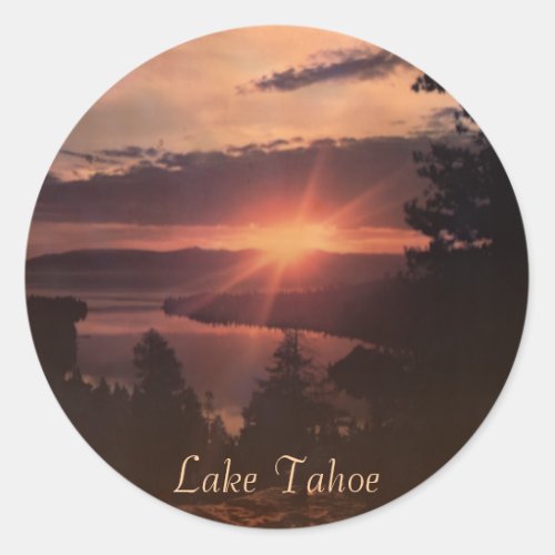 Lake Tahoe Sunrise Stickers