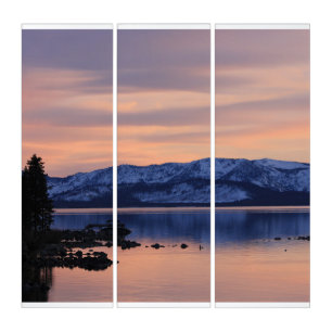 Lake Tahoe Sunset 1 Triptych