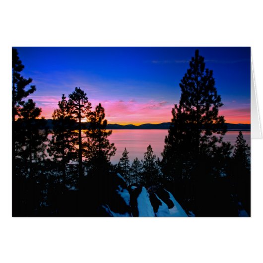 -Lake Tahoe Sunset 2011 Cards (Front Horizontal)