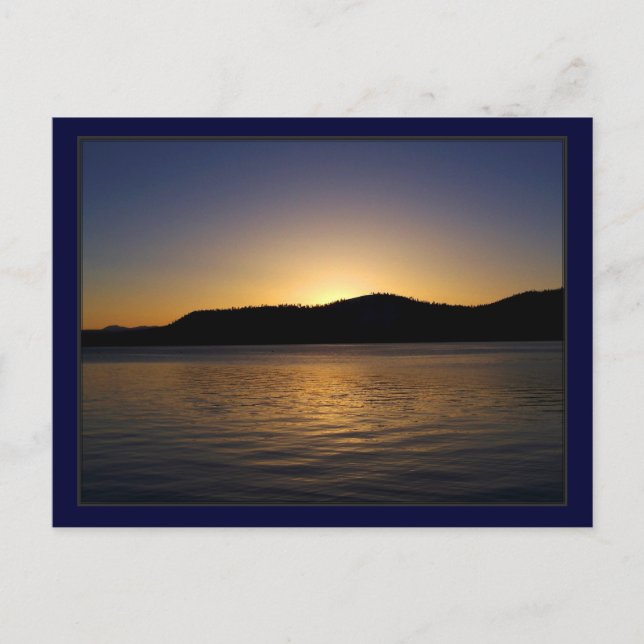 Lake Tahoe Sunset Postcard (Front)