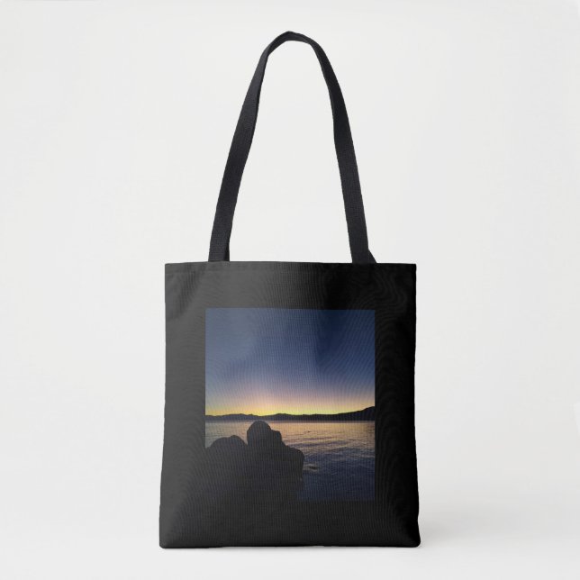 Lake Tahoe Sunset Tote Bag (Front)