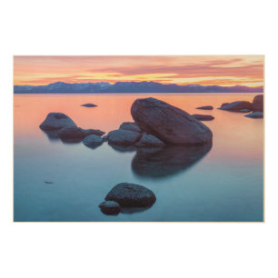 Lake Tahoe Sunset Wood Wall Art