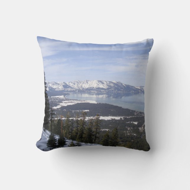 Lake Tahoe Throw Pillow (Front)