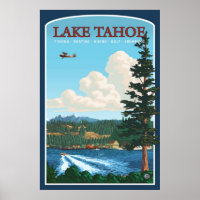 Lake Tahoe Travel Poster