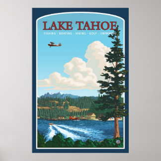 Lake Tahoe Travel Poster