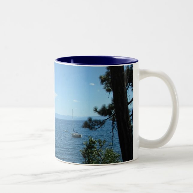 Lake Tahoe Two-Tone Coffee Mug (Right)