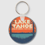 Lake Tahoe Vintage Travel Decal Design Keychain at Zazzle
