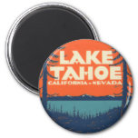 Lake Tahoe Vintage Travel Decal Design Magnet at Zazzle