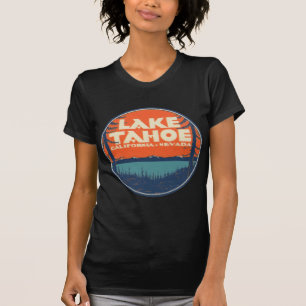 Lake Tahoe Vintage Travel Decal Design T-Shirt
