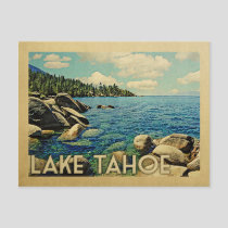 Lake Tahoe Vintage Travel Postcard