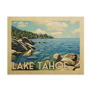Lake Tahoe Vintage Travel Postcard