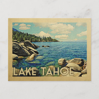 Lake Tahoe Vintage Travel Postcard